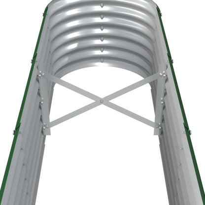 Hochbeet Verzinkter Stahl 332x40x36 cm Grün