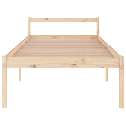 Seniorenbett 100x200 cm Massivholz Kiefer