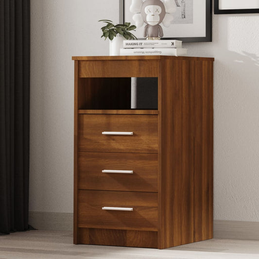 Sideboard mit Schubladen Braun Eichen-Optik 40x50x76 cm