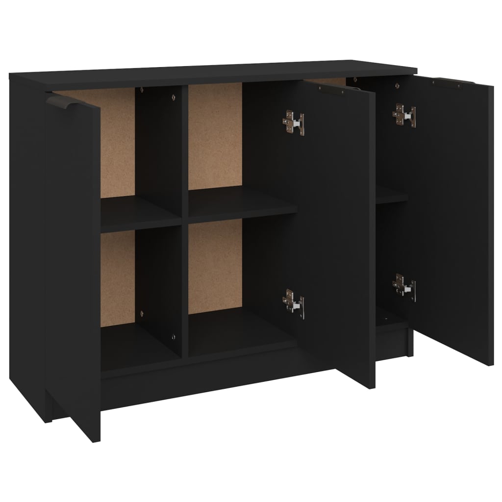 Sideboard Schwarz 90,5x30x70 cm