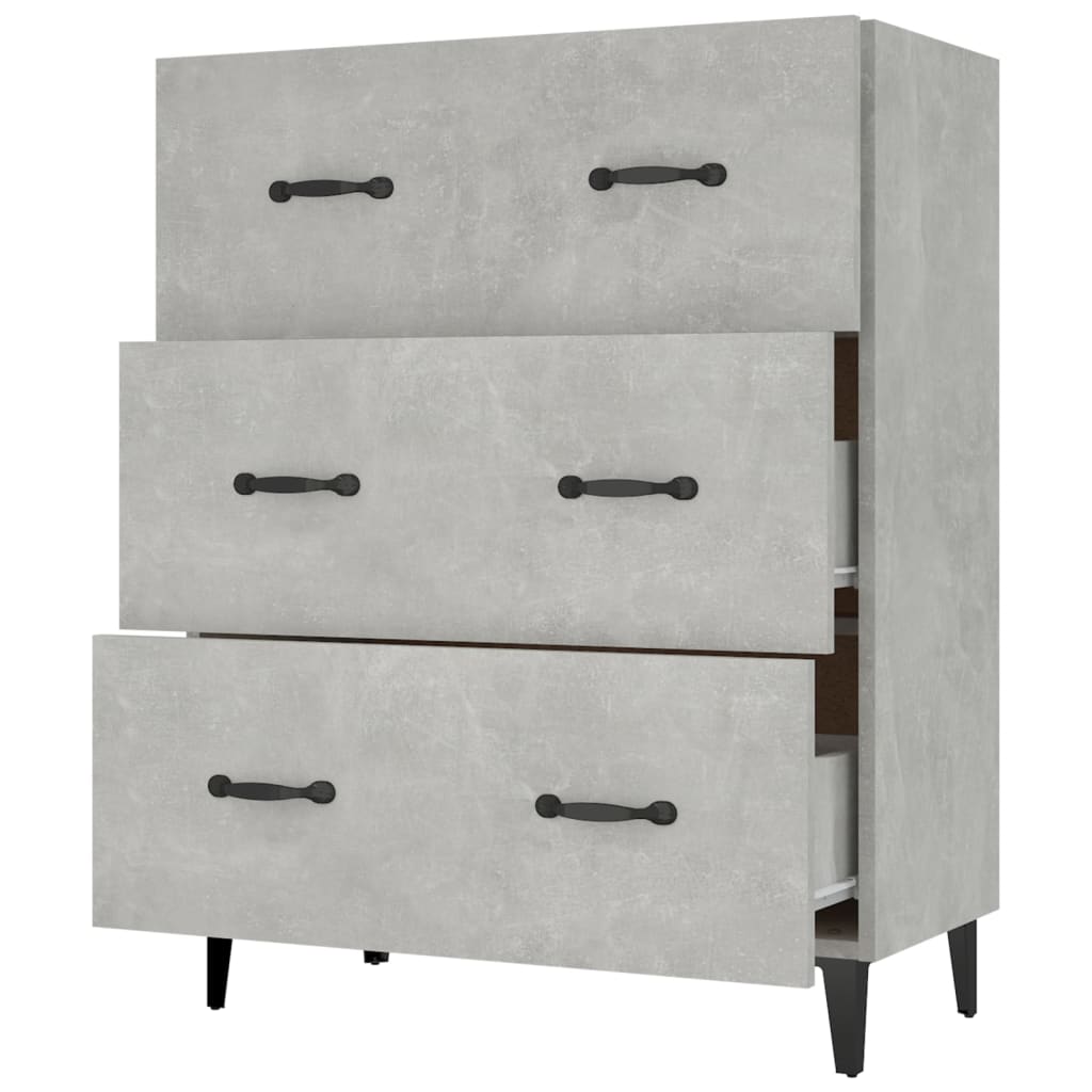 Sideboard Betongrau 69,5x34x90 cm