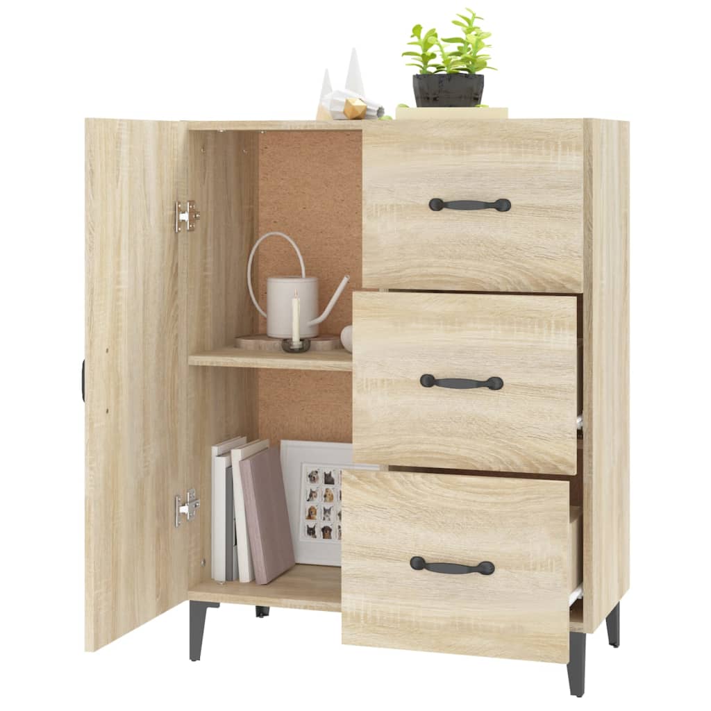 Sideboard Sonoma-Eiche 69,5x34x90 cm Holzwerkstoff