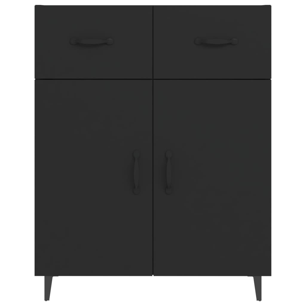 Sideboard Schwarz 69,5x34x90 cm Holzwerkstoff