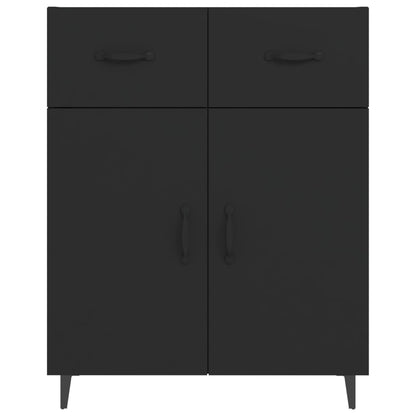 Sideboard Schwarz 69,5x34x90 cm Holzwerkstoff