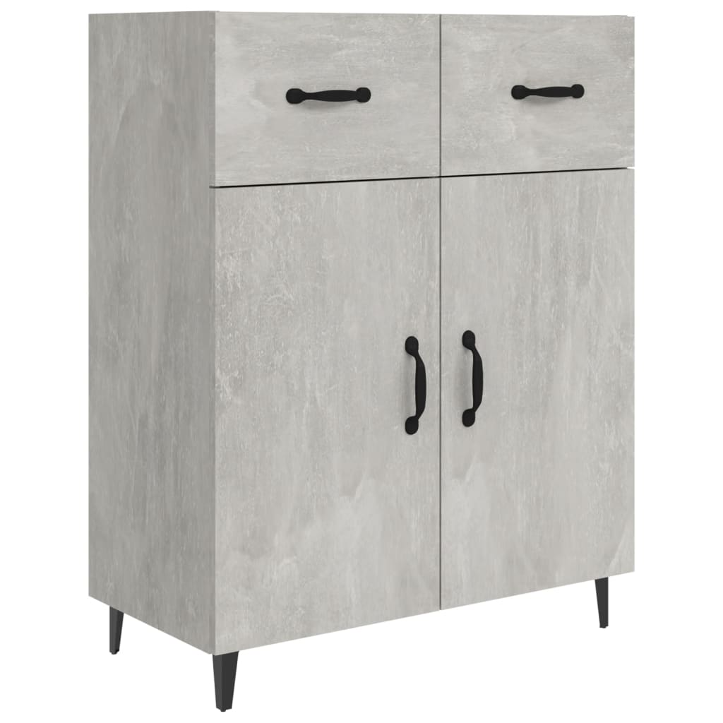 Sideboard Betongrau 69,5x34x90 cm Holzwerkstoff