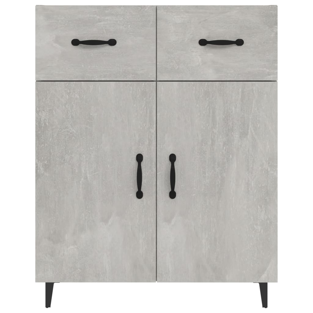 Sideboard Betongrau 69,5x34x90 cm Holzwerkstoff