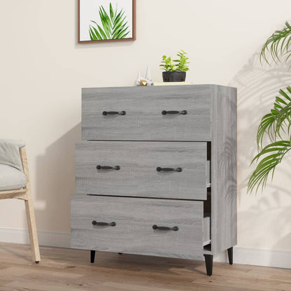 Sideboard Grau Sonoma 69,5x34x90 cm Holzwerkstoff