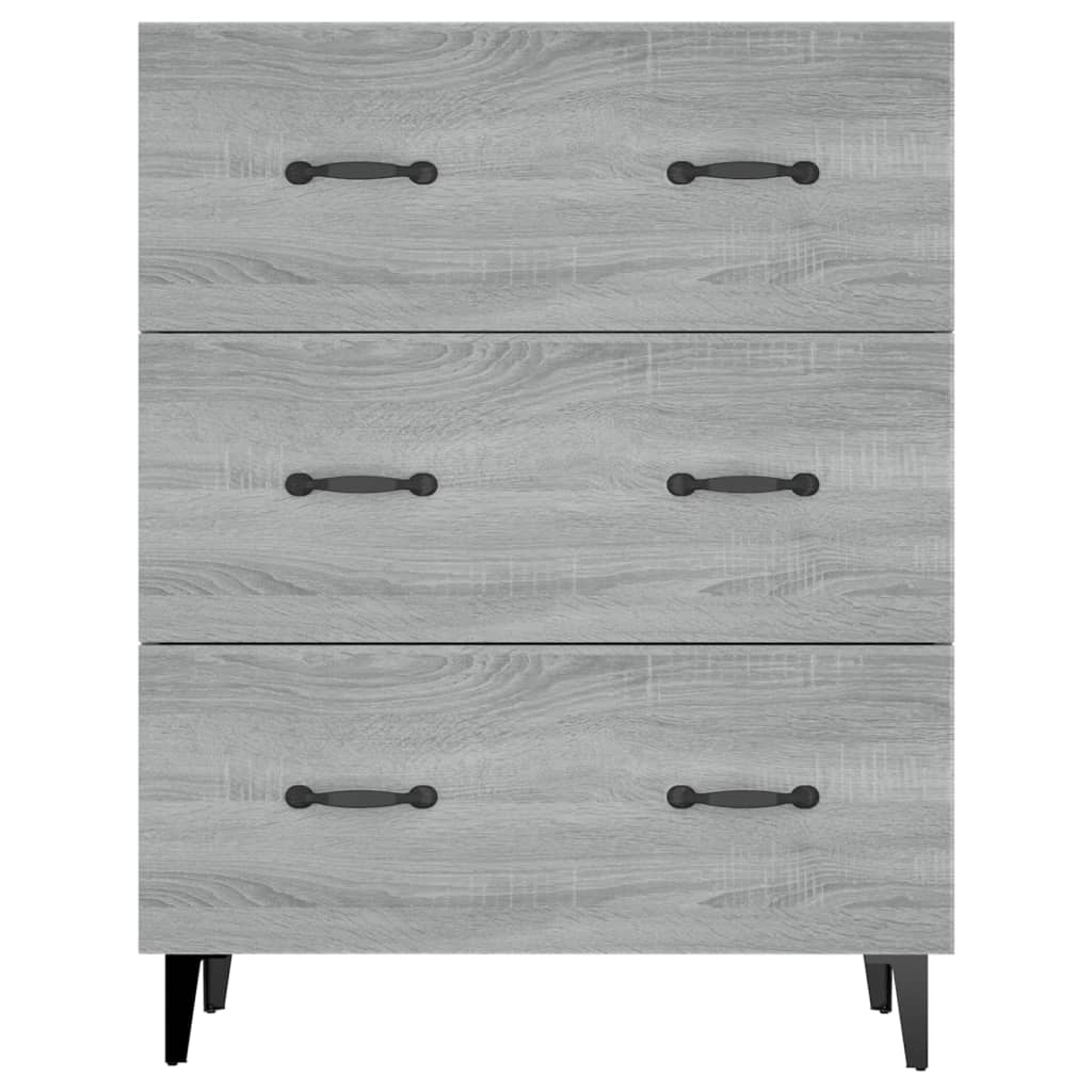 Sideboard Grau Sonoma 69,5x34x90 cm Holzwerkstoff