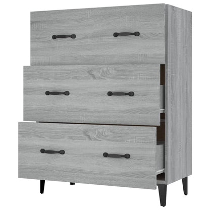 Sideboard Grau Sonoma 69,5x34x90 cm Holzwerkstoff