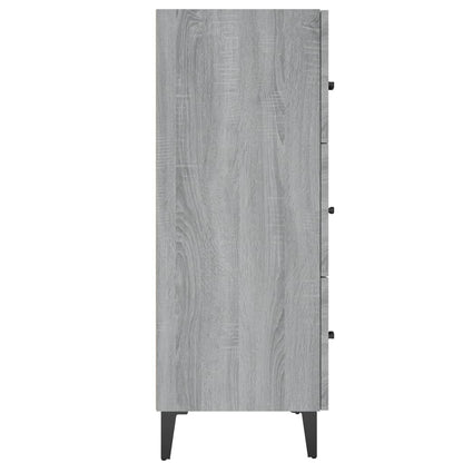 Sideboard Grau Sonoma 69,5x34x90 cm Holzwerkstoff