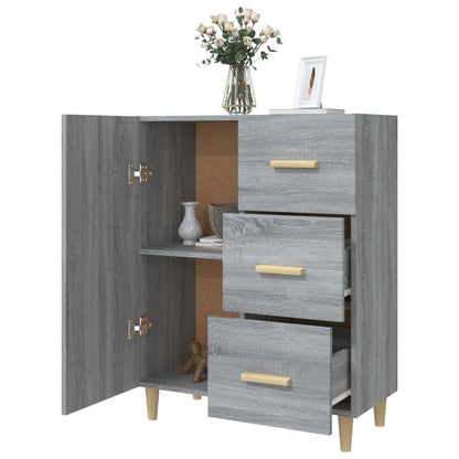 Sideboard Grau Sonoma 69,5x34x90 cm Holzwerkstoff