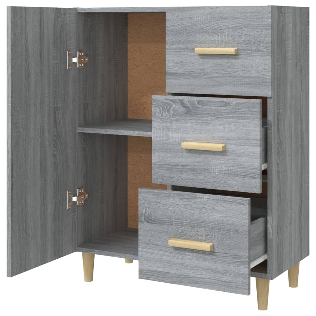 Sideboard Grau Sonoma 69,5x34x90 cm Holzwerkstoff