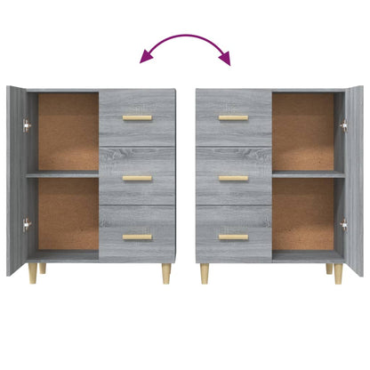 Sideboard Grau Sonoma 69,5x34x90 cm Holzwerkstoff