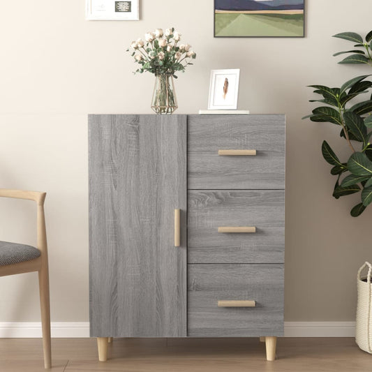 Sideboard Grau Sonoma 69,5x34x90 cm Holzwerkstoff