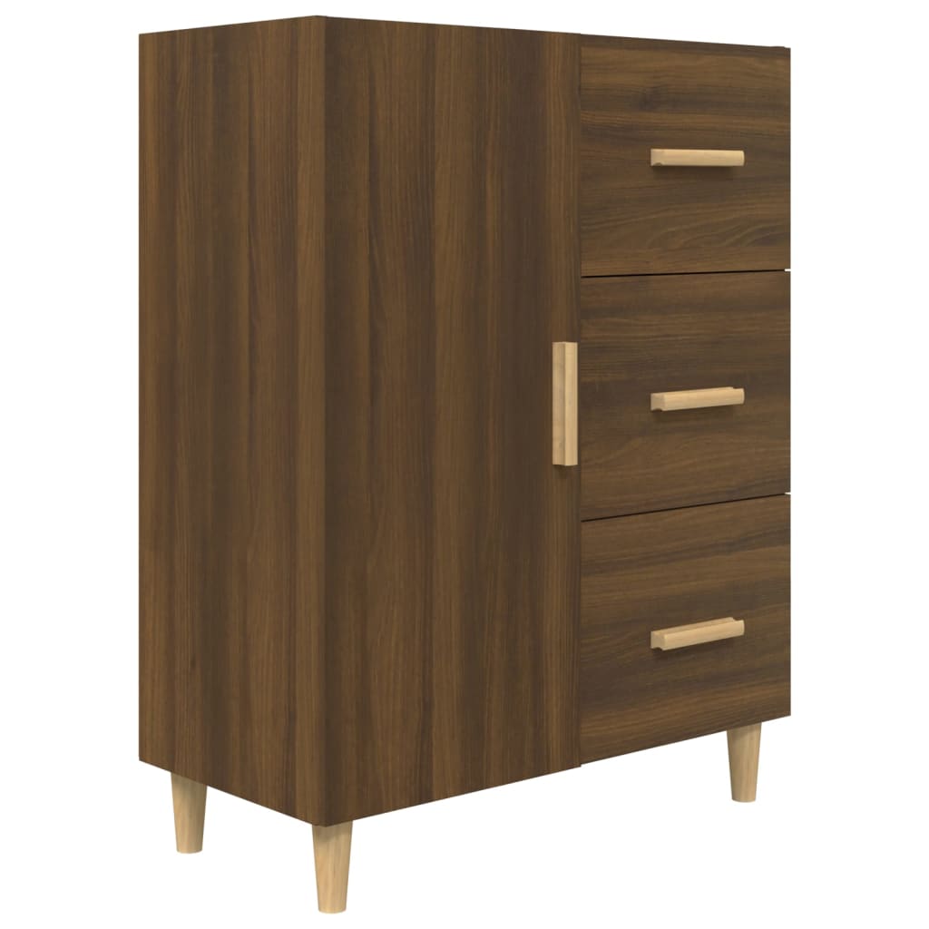 Sideboard Braun Eichen-Optik 69,5x34x90 cm Holzwerkstoff