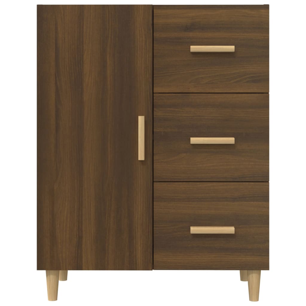 Sideboard Braun Eichen-Optik 69,5x34x90 cm Holzwerkstoff