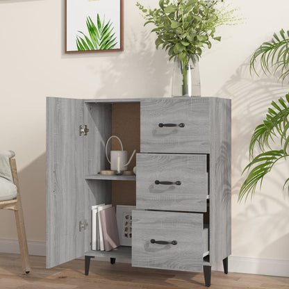 Sideboard Grau Sonoma 69,5x34x90 cm Holzwerkstoff