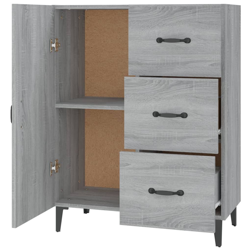 Sideboard Grau Sonoma 69,5x34x90 cm Holzwerkstoff