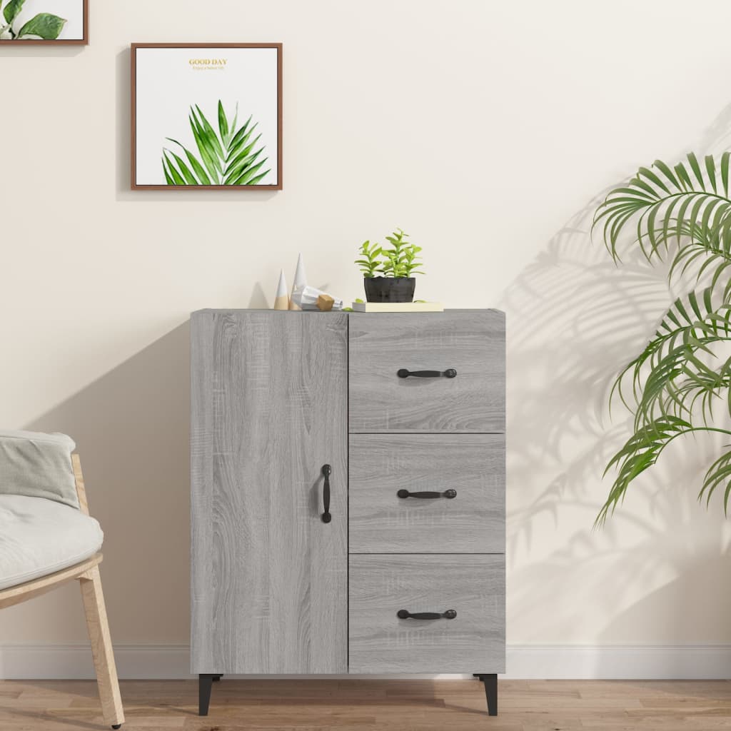 Sideboard Grau Sonoma 69,5x34x90 cm Holzwerkstoff