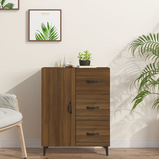 Sideboard Braun Eichen-Optik 69,5x34x90 cm Holzwerkstoff