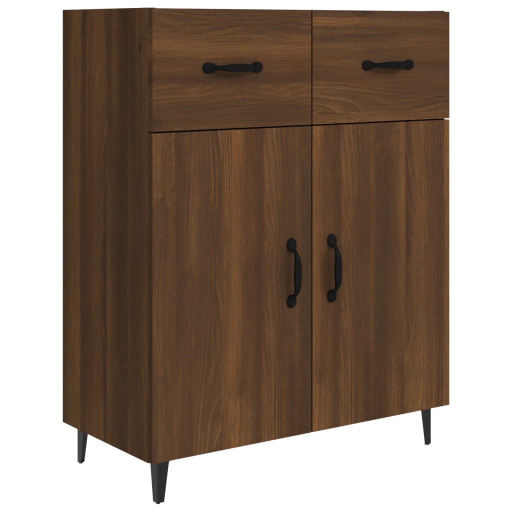 Sideboard Braun Eichen-Optik 69,5x34x90 cm Holzwerkstoff