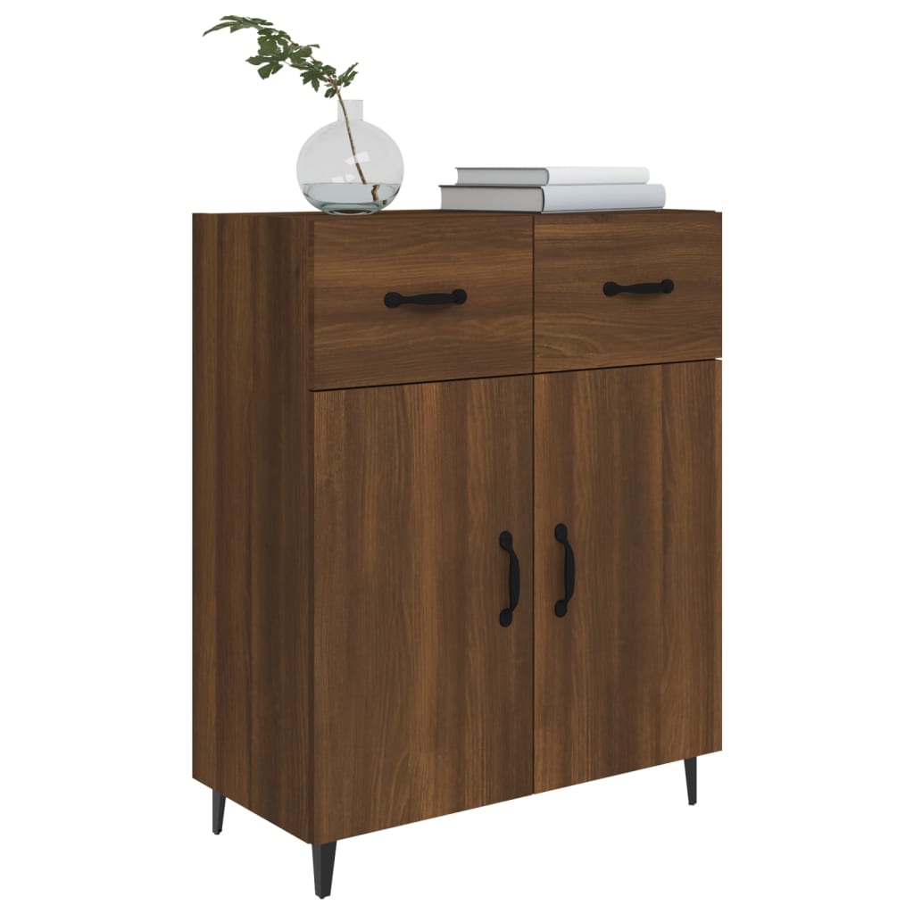 Sideboard Braun Eichen-Optik 69,5x34x90 cm Holzwerkstoff