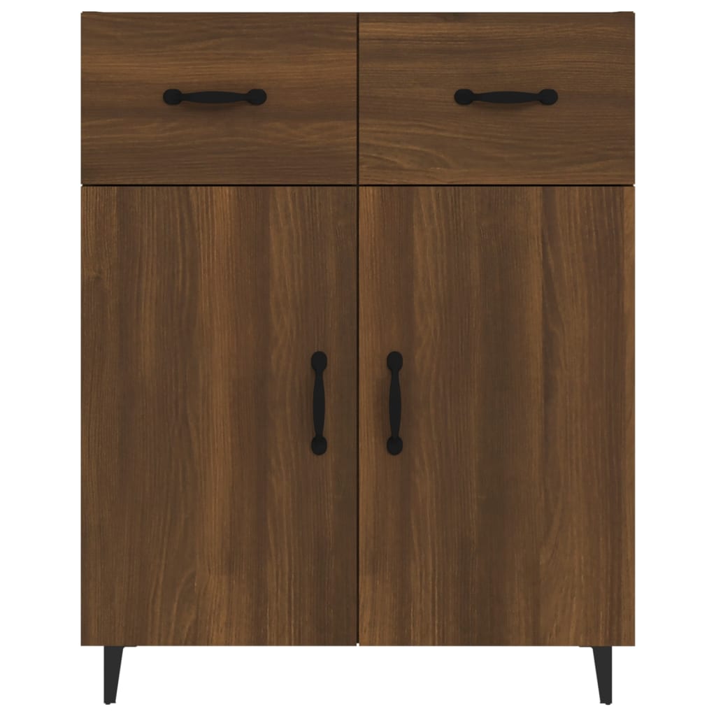 Sideboard Braun Eichen-Optik 69,5x34x90 cm Holzwerkstoff