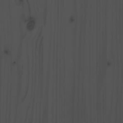 Massivholzbett Grau 200x200 cm