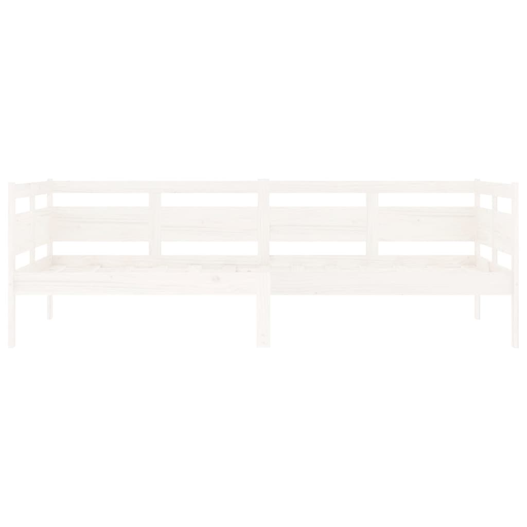 Tagesbett Weiß Massivholz Kiefer 90x200 cm