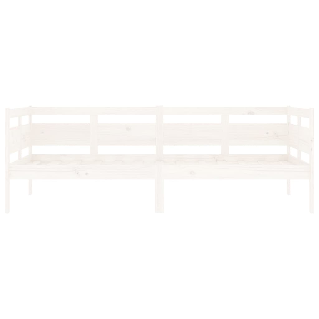 Tagesbett Weiß Massivholz Kiefer 90x190 cm