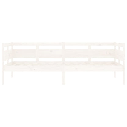 Tagesbett Weiß Massivholz Kiefer 90x190 cm