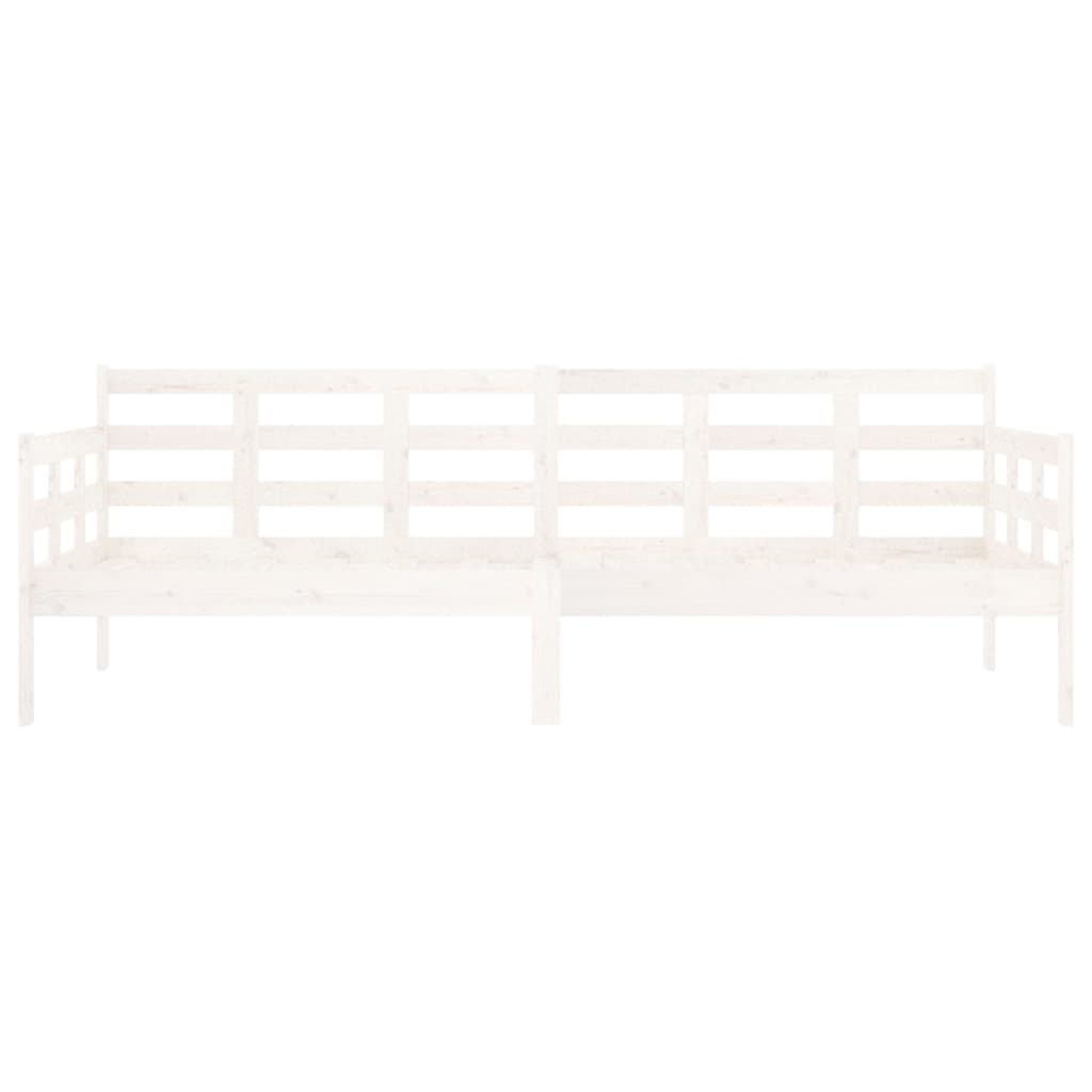 Tagesbett Weiß Massivholz Kiefer 80x200 cm