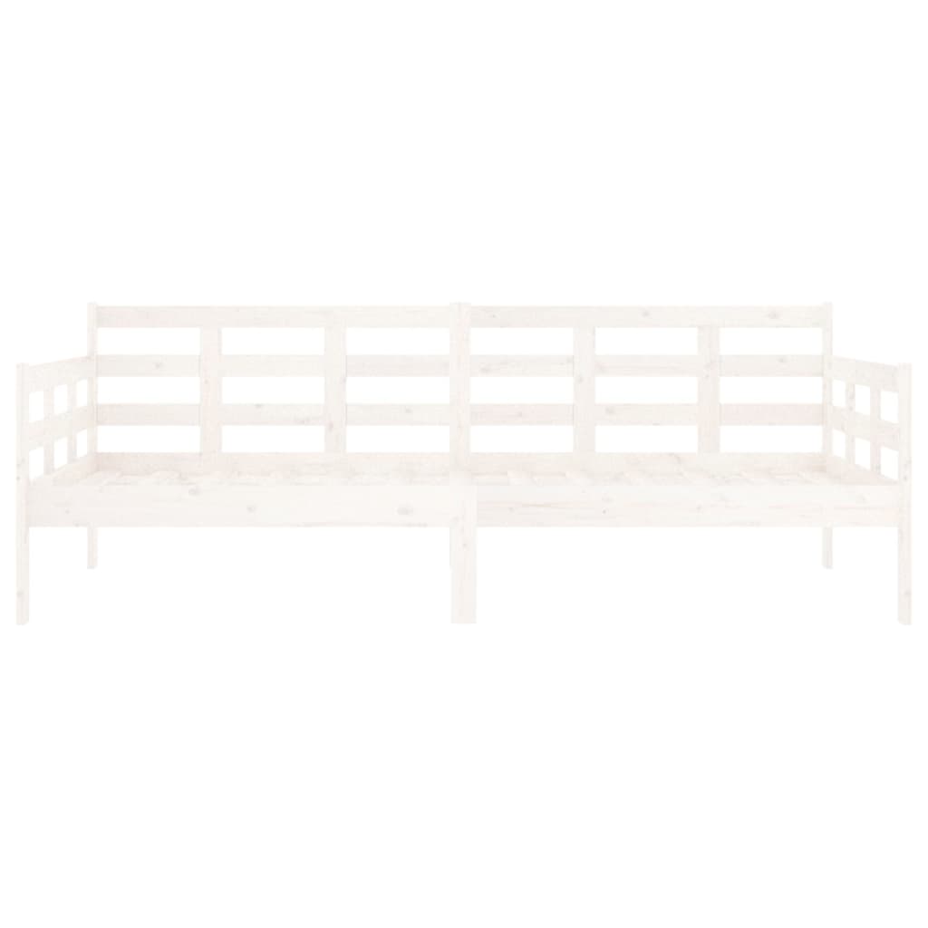 Tagesbett Weiß Massivholz Kiefer 90x190 cm