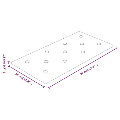 Wandpaneele 12 Stk. Braun 60x30 cm Kunstleder 2,16 m²