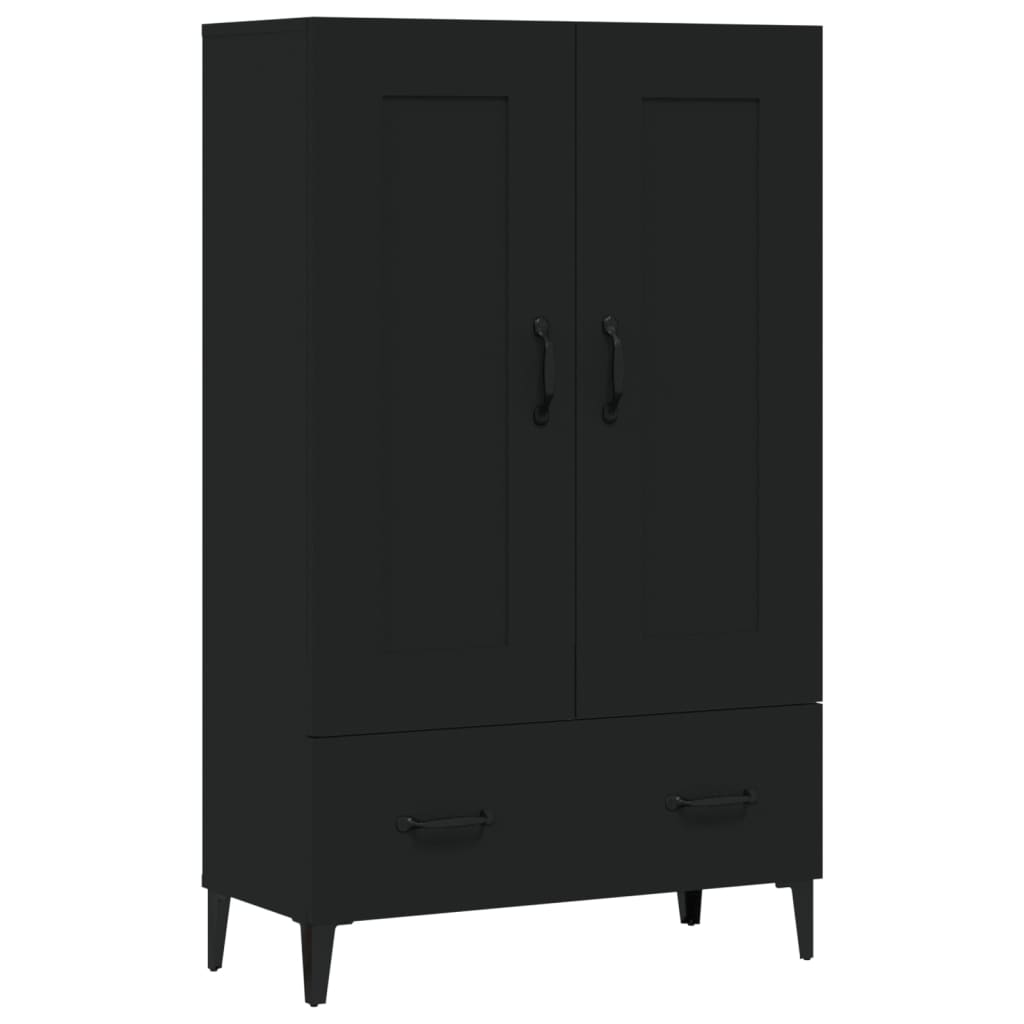 Highboard Schwarz 70x31x115 cm Holzwerkstoff