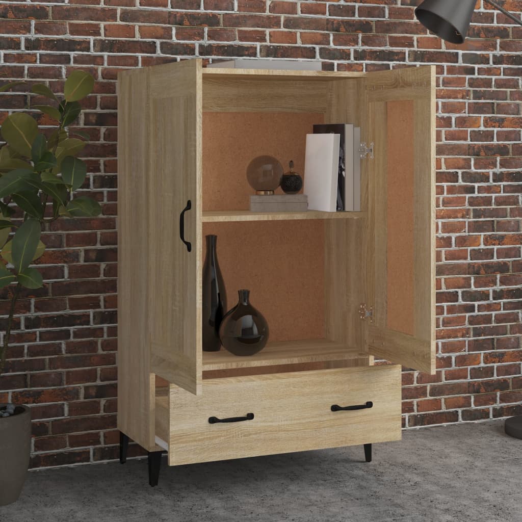 Highboard Sonoma-Eiche 70x31x115 cm Holzwerkstoff