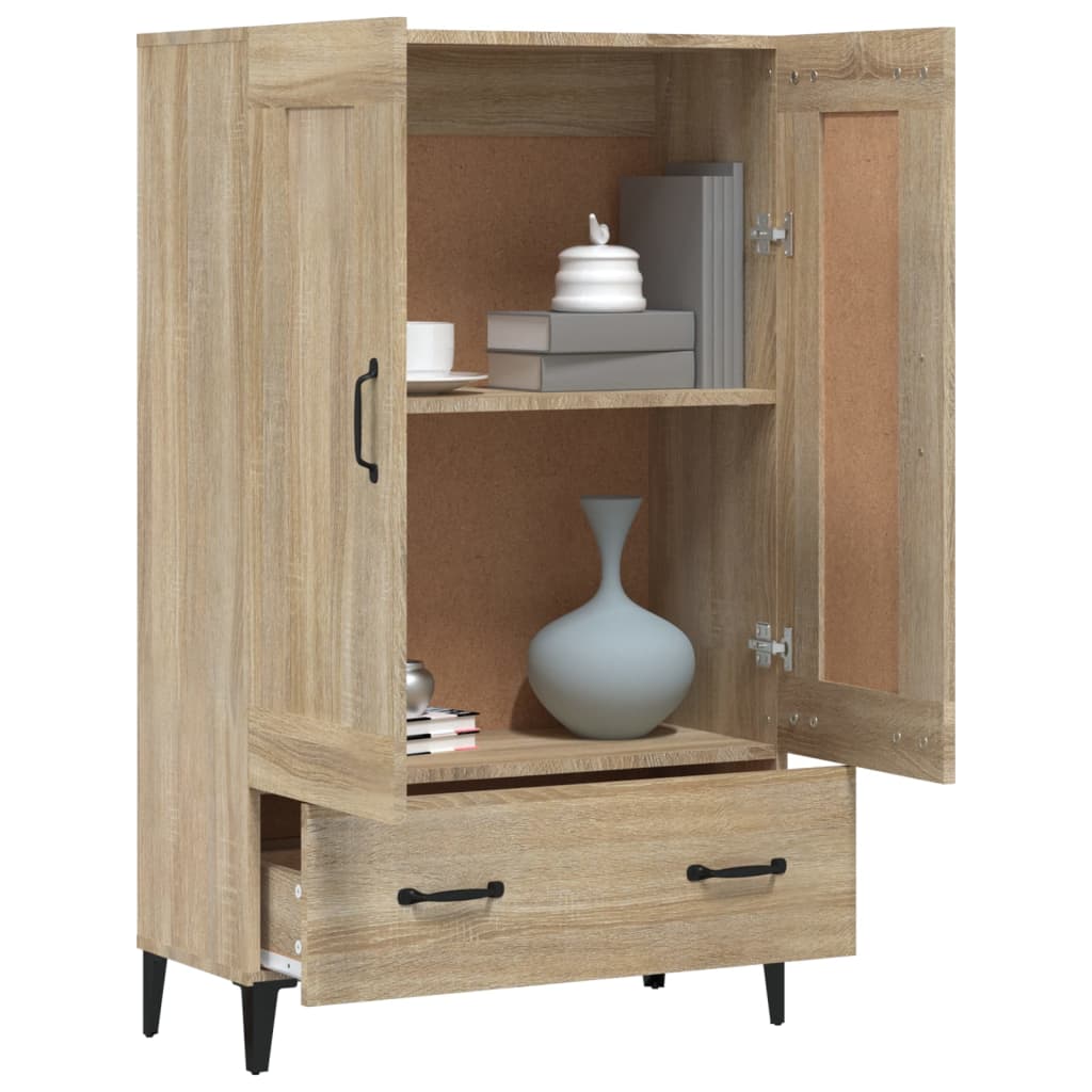 Highboard Sonoma-Eiche 70x31x115 cm Holzwerkstoff