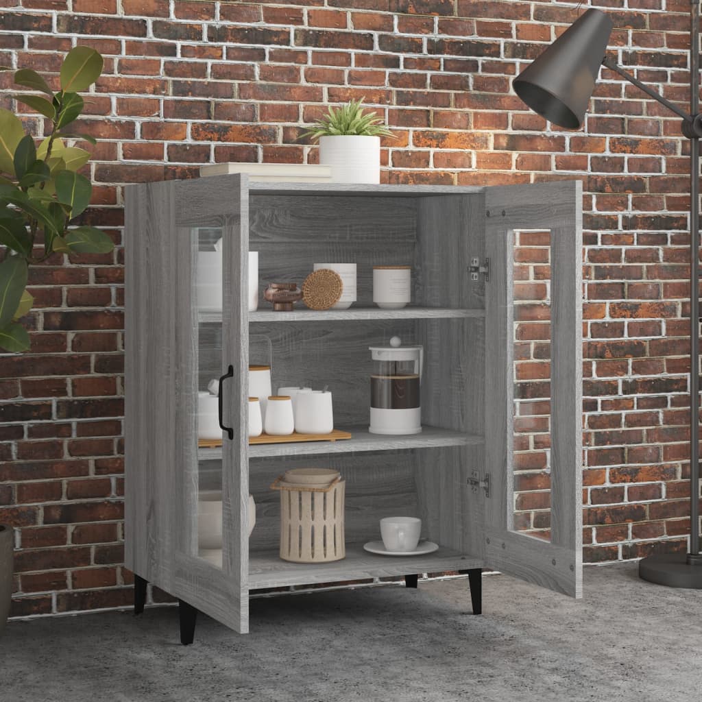 Sideboard Grau Sonoma 69,5x34x90 cm Holzwerkstoff