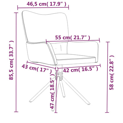 Esszimmerstühle 2 Stk. Drehbar Rosa Samt