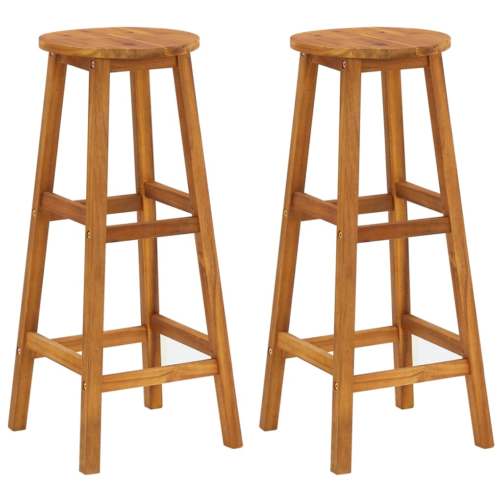 3-tlg. Gartenbar-Set Massivholz Akazie