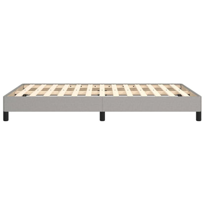 Bettgestell ohne Matratze Hellgrau 120x200 cm Stoff