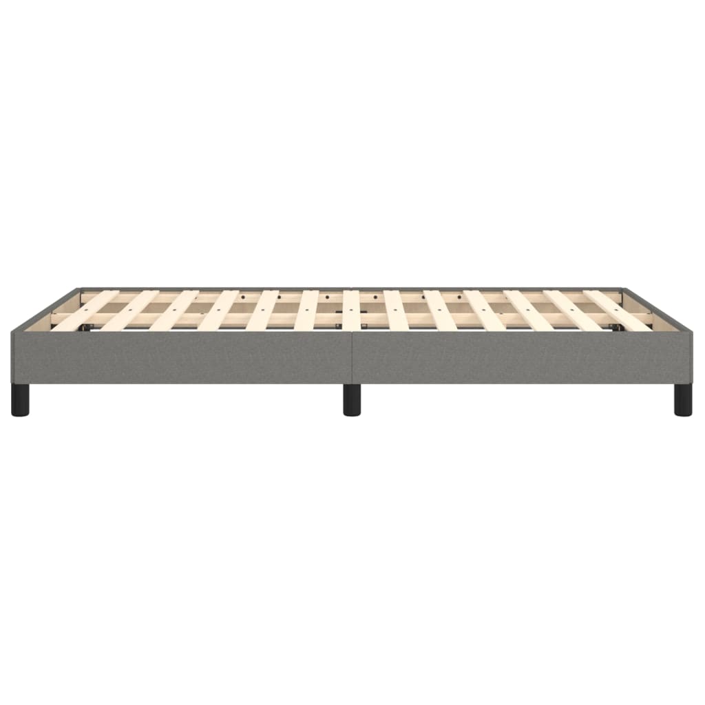 Bettgestell ohne Matratze Dunkelgrau 120x200 cm Stoff
