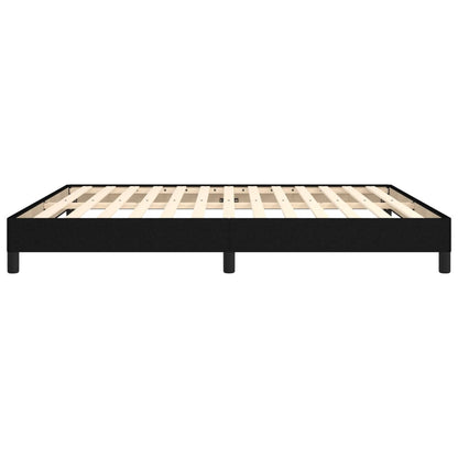 Bettgestell ohne Matratze Schwarz 180x200 cm Stoff