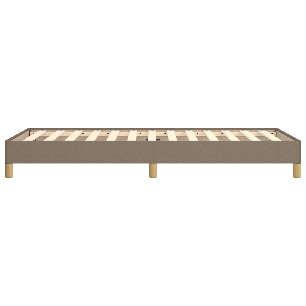 Bettgestell ohne Matratze Taupe 90x190 cm Stoff