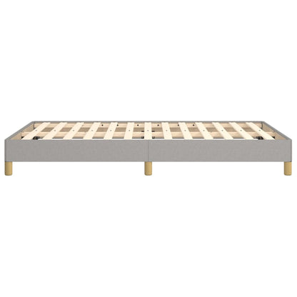 Bettgestell ohne Matratze Hellgrau 120x200 cm Stoff