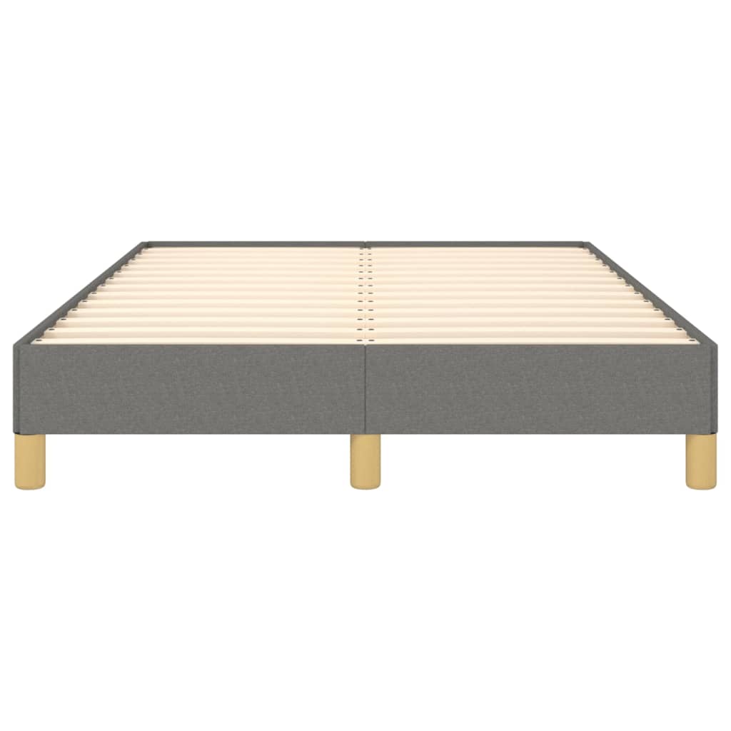Bettgestell ohne Matratze Dunkelgrau 120x200 cm Stoff