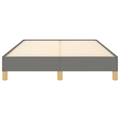 Bettgestell ohne Matratze Dunkelgrau 120x200 cm Stoff