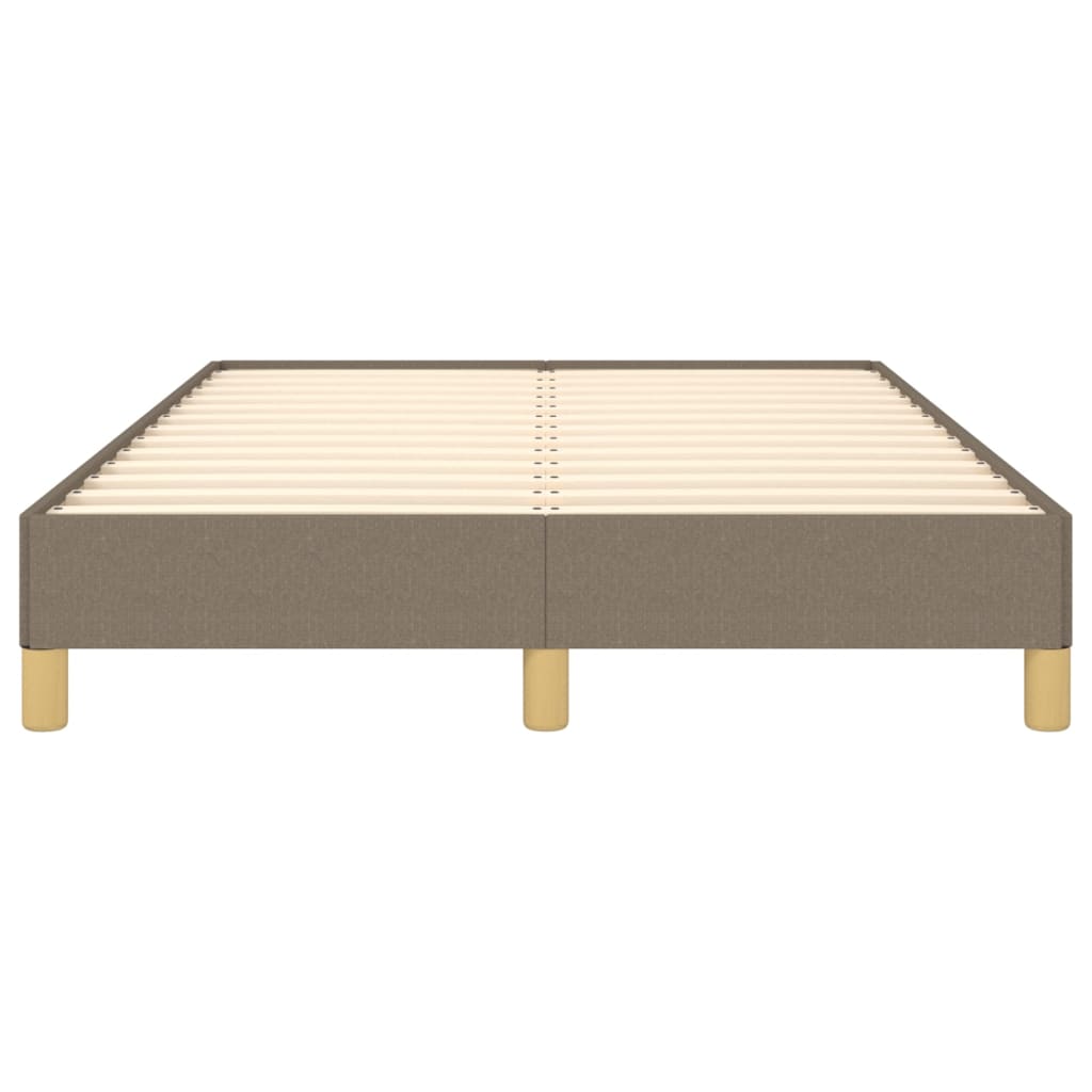 Bettgestell ohne Matratze Taupe 120x200 cm Stoff