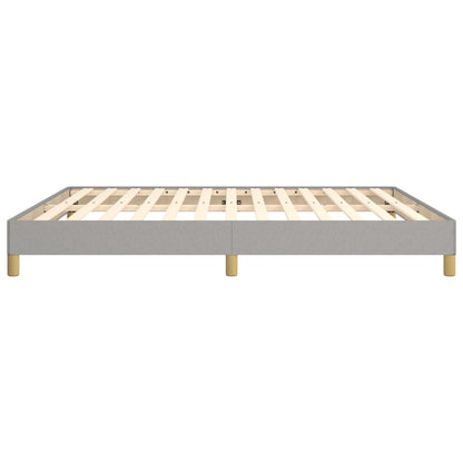 Bettgestell ohne Matratze Hellgrau 180x200 cm Stoff
