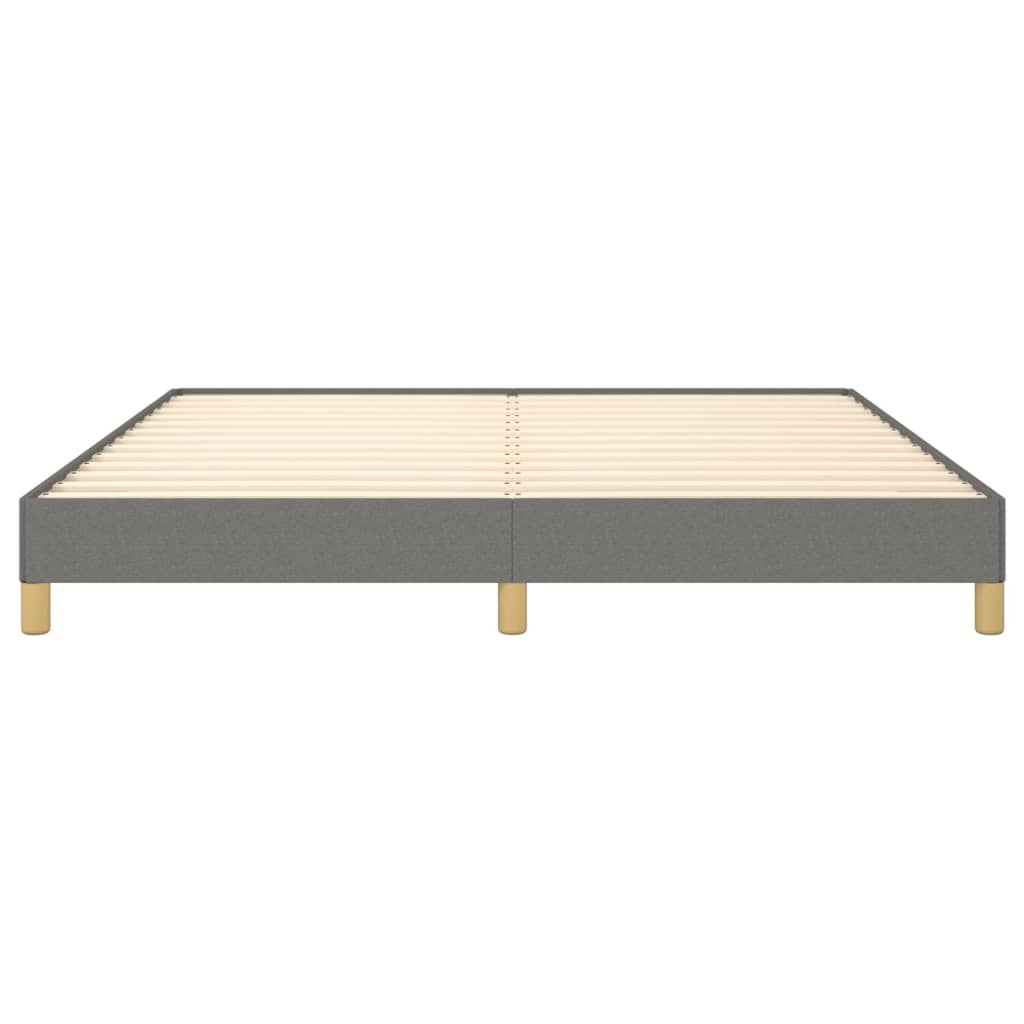 Bettgestell ohne Matratze Dunkelgrau 180x200 cm Stoff